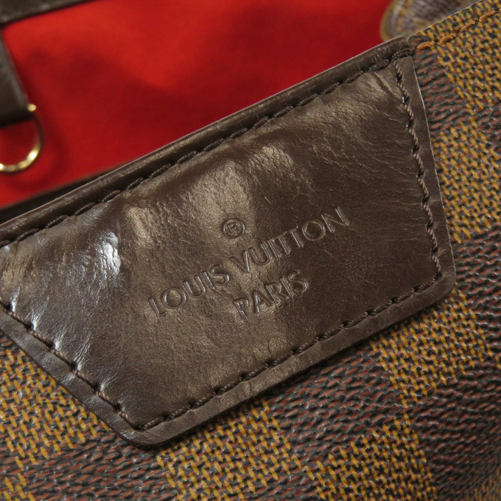 Louis Vuitton Canvas Cabas Bag Ebene Shoulder Damier Brown Rivington - Picture 8 of 11